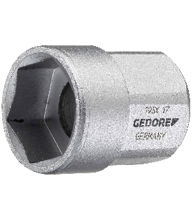 LLAVE DE VASO 1/2"" CORTA 17 MM 2225913 GEDORE